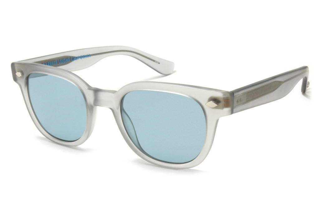 Garrett Leight - Canter Sunglasses Matte LLG with Pure Blue Lenses