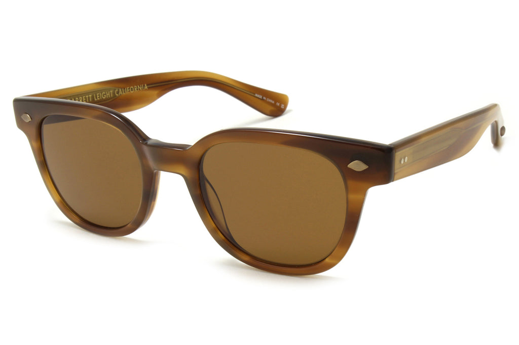Garrett Leight - Canter Sunglasses Saddle Tortoise with Pure Coffee Lenses