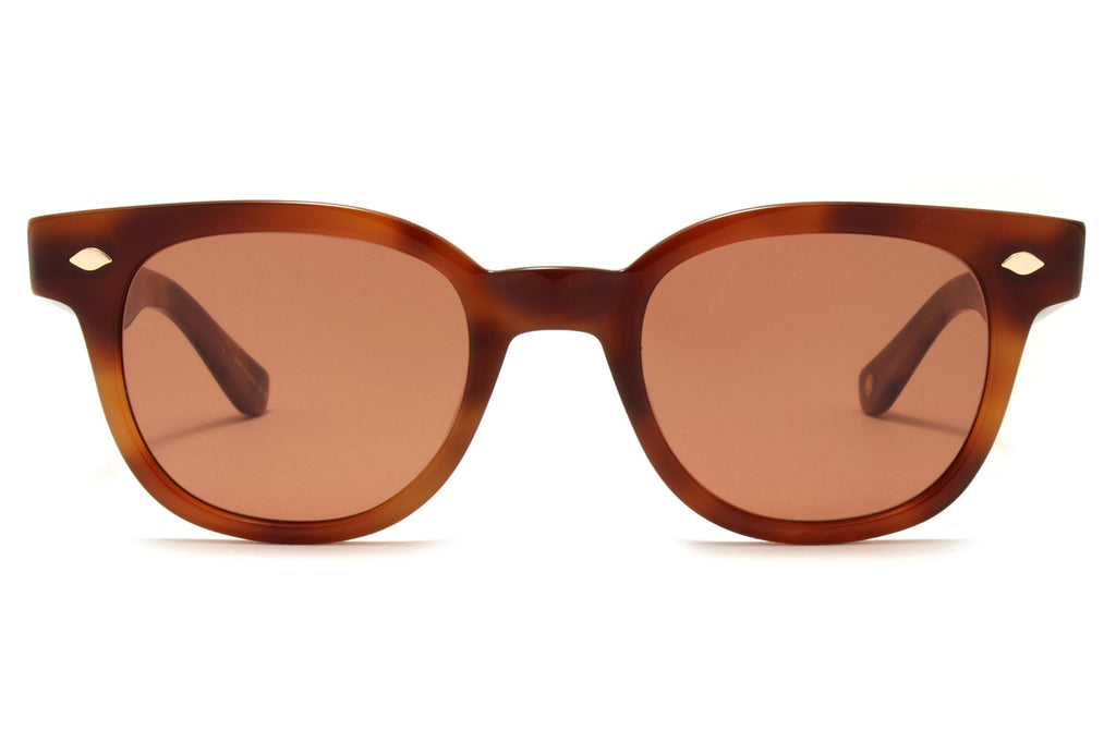 Garrett Leight - Canter Sunglasses Vintage Burnt Tortoise with Pure Rosewood Lenses
