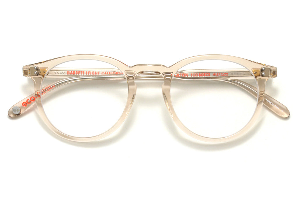 Garrett Leight - Carlton Eyeglasses Beige Crystal
