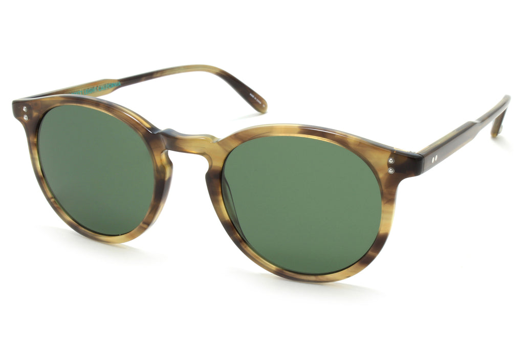 Garrett Leight - Carlton Sunglasses Army Tortoise with G15 Lenses