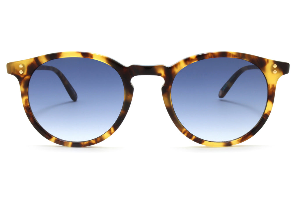 Garrett Leight - Carlton Sunglasses Spotted Tortoise with Marine Gradient Lenses