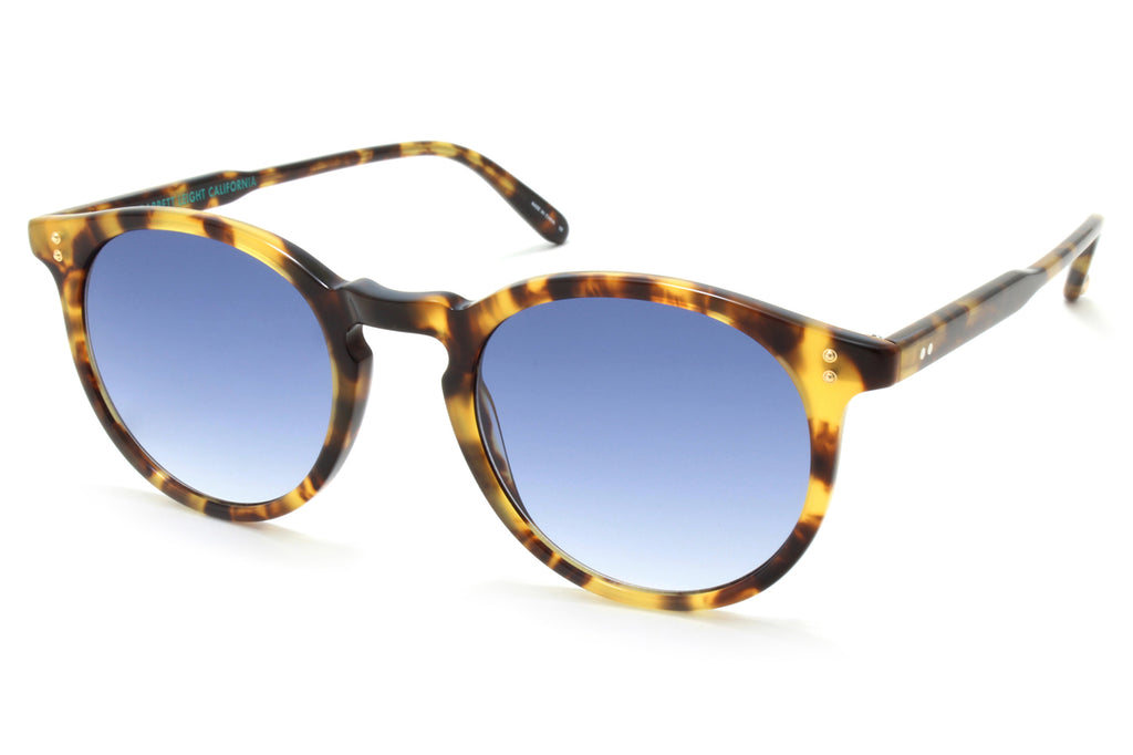 Garrett Leight - Carlton Sunglasses Spotted Tortoise with Marine Gradient Lenses