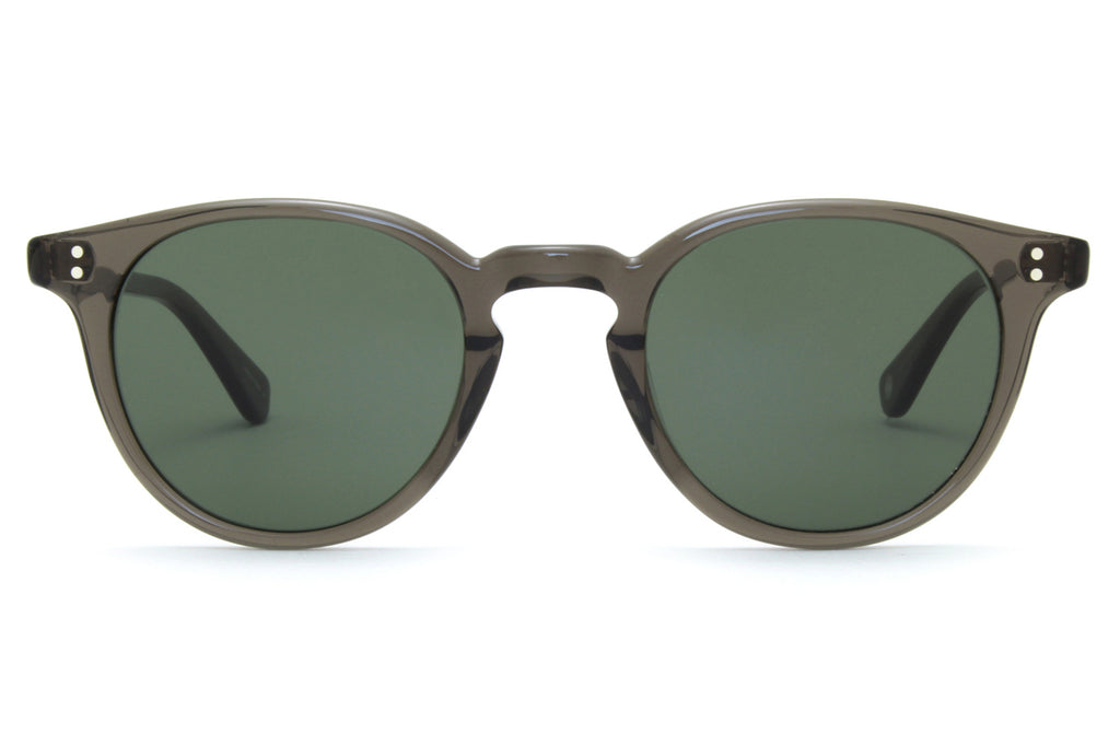 Garrett Leight - Clement Sunglasses Black Glass with Pure G15 Lenses