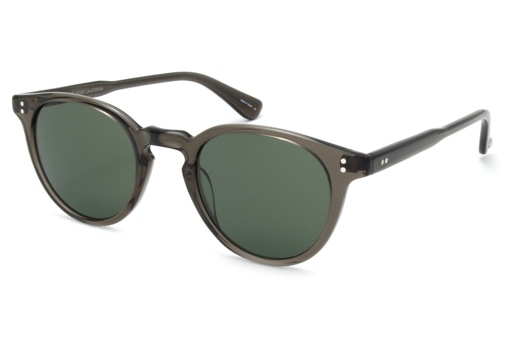 Garrett Leight - Clement Sunglasses Black Glass with Pure G15 Lenses