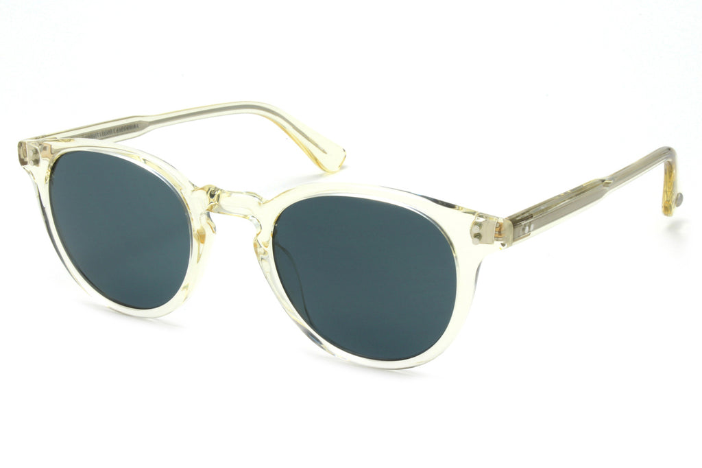 Garrett Leight - Clement Sunglasses Pure Glass with Pure Blue Smoke Lenses