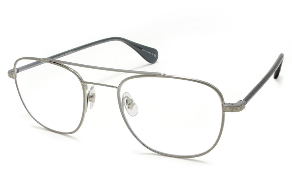Garrett Leight - Clubhouse ll Eyeglasses Brushed Silver-Sea Grey