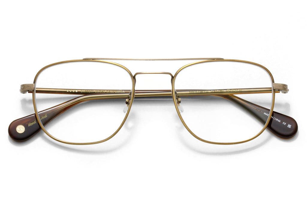 Garrett Leight - Clubhouse ll Eyeglasses Gold-Antique Gold-Brandy Tortoise