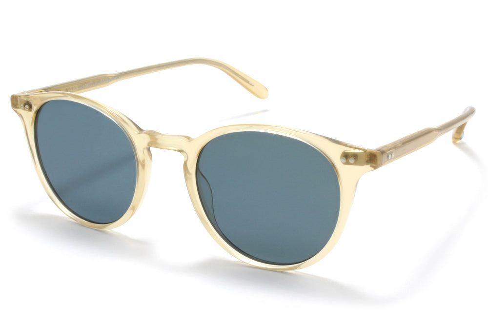Garrett Leight® - Clune Sunglasses Blonde with Semi-Flat Blue Smoke Lenses