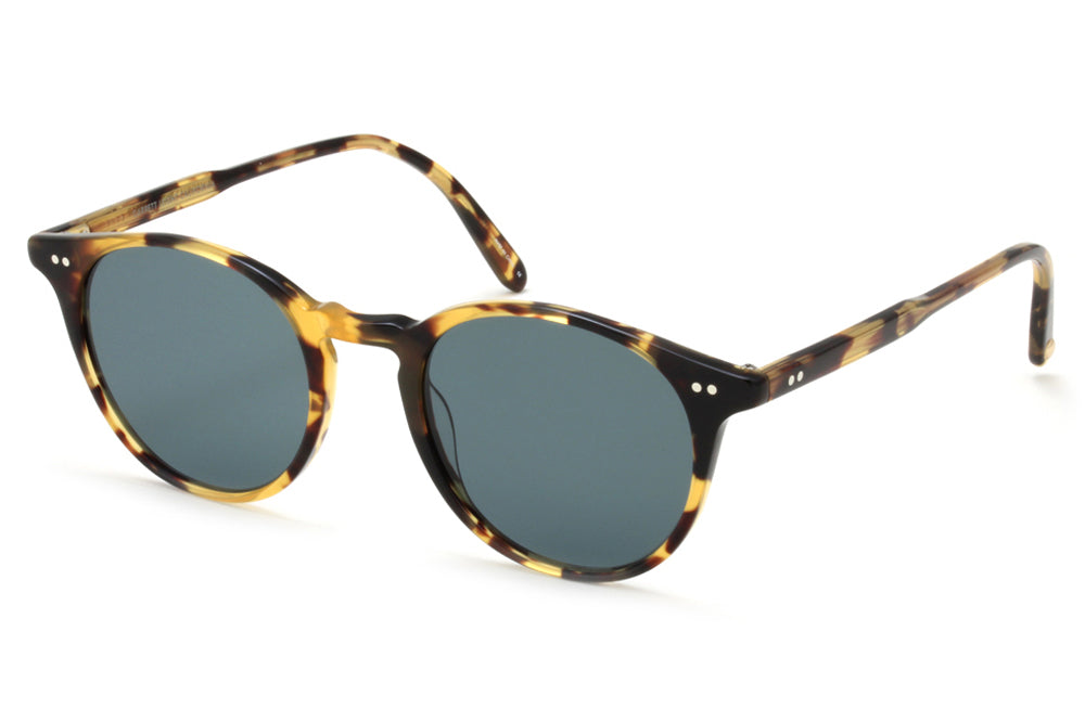 Garrett Leight - Clune Sunglasses Dark Tortoise with Semi-Flat Blue Smoke Lenses