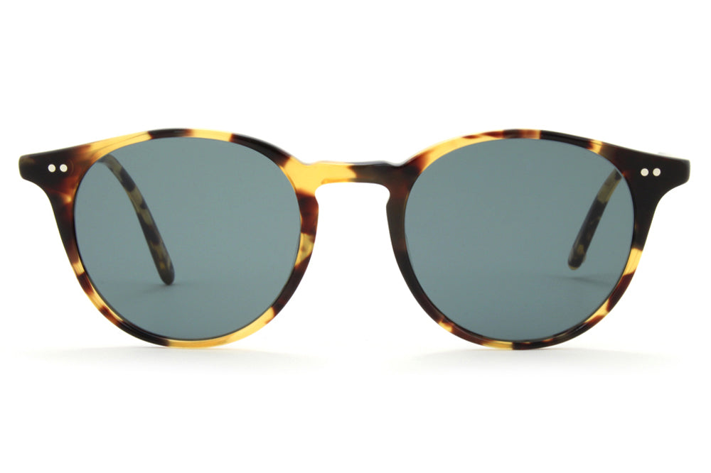 Garrett Leight - Clune Sunglasses Dark Tortoise with Semi-Flat Blue Smoke Lenses