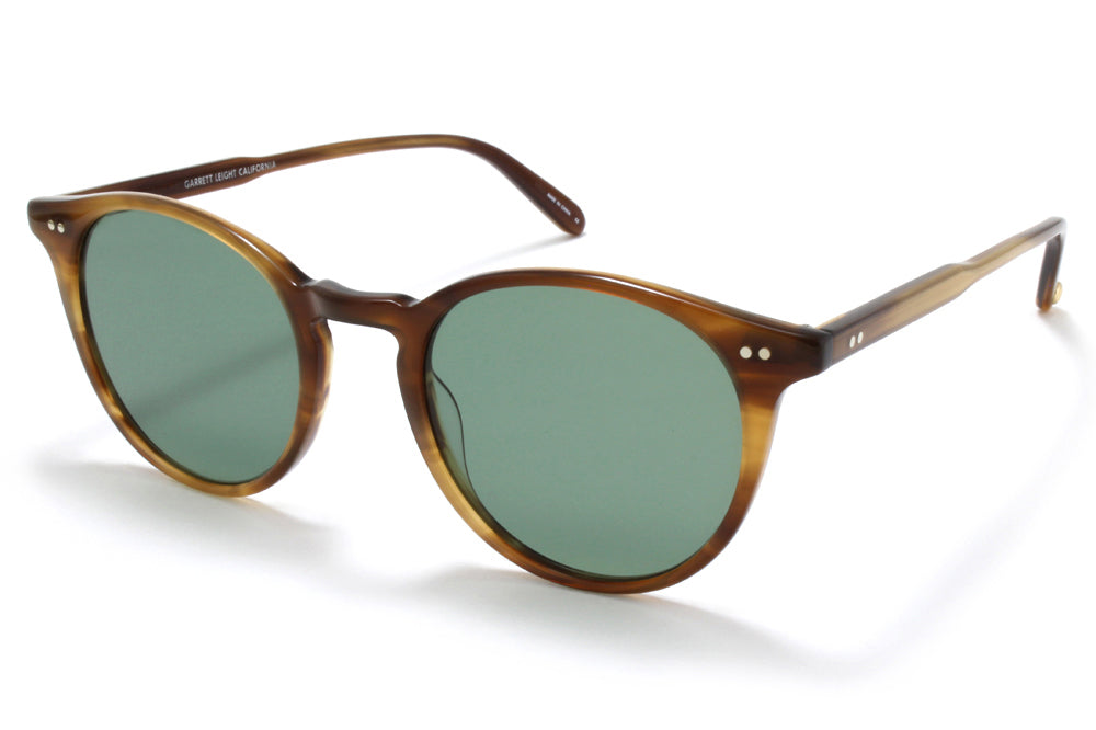 Garrett Leight® - Clune Sunglasses True Demi with Semi-Flat Pure G15 Lenses