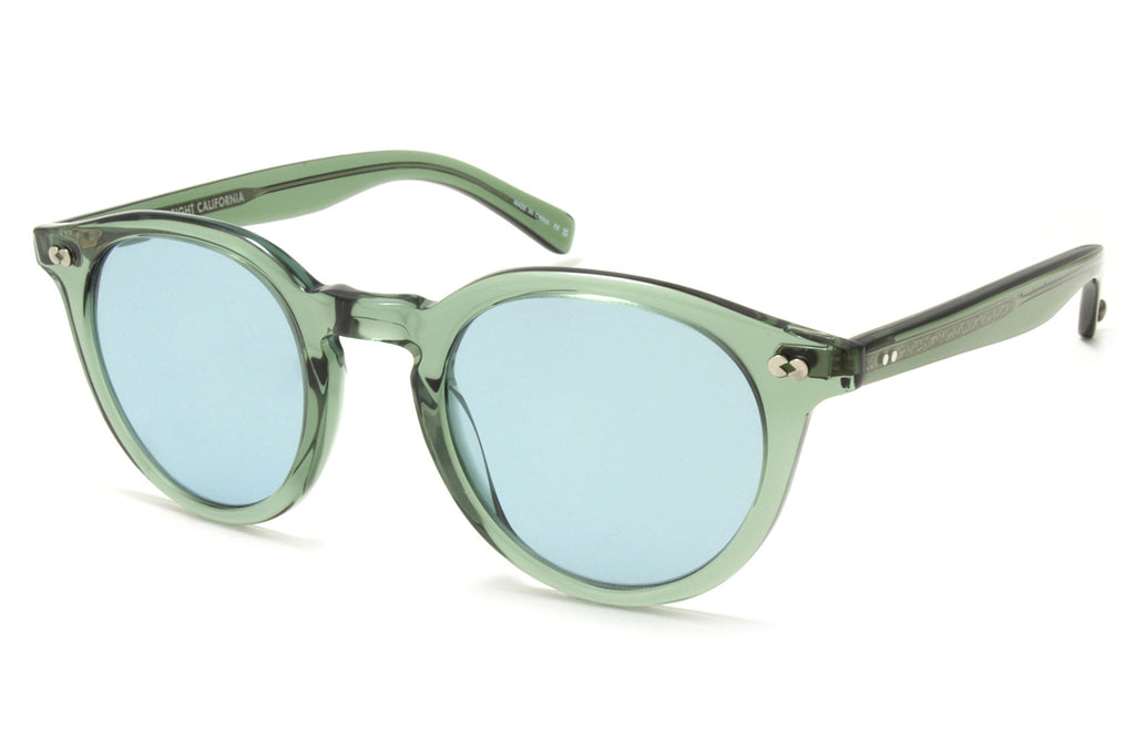 Garrett Leight - Clune X Sunglasses Juniper with Pure Blue Lenses