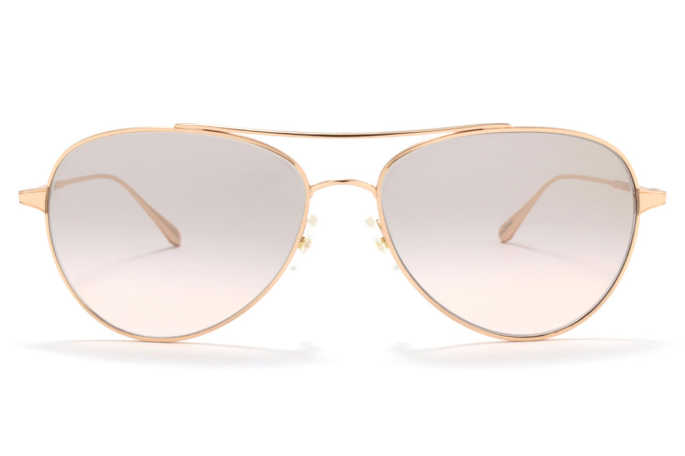 Garrett Leight® - Culver Sunglasses Rose Gold with Semi-Flat Pink Haze Mirror Lenses