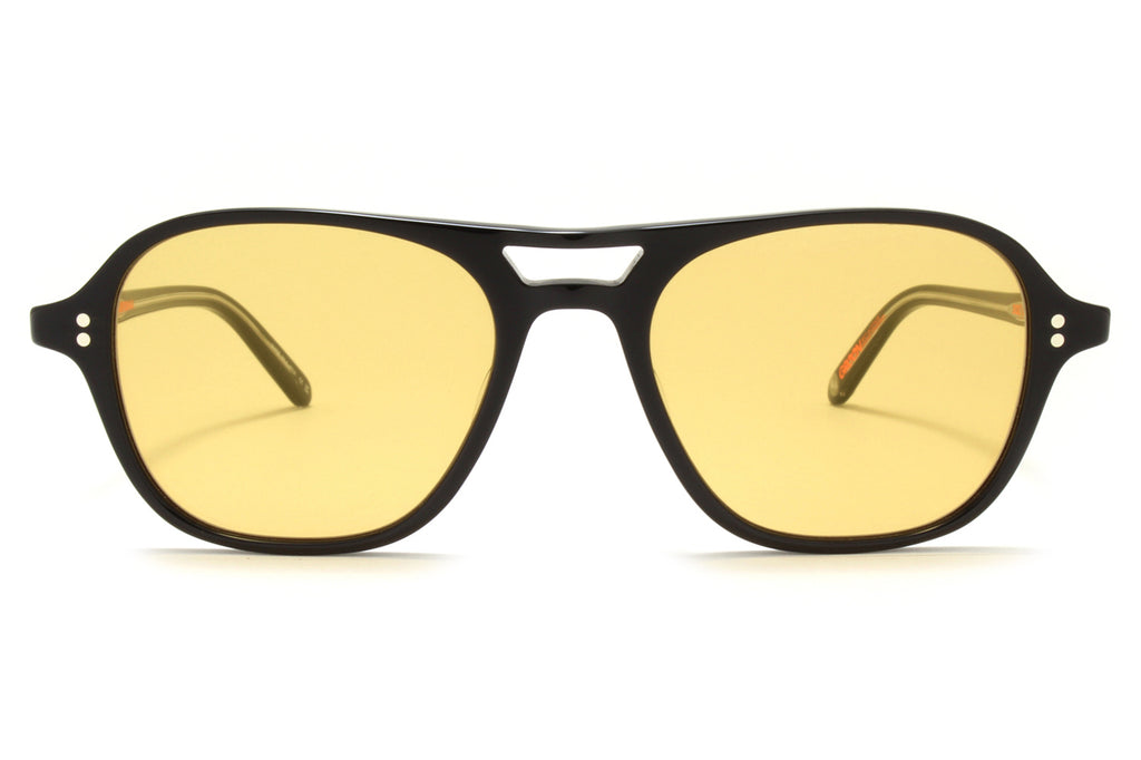 Garrett Leight - Doc Sunglasses Bio Black with Semi-Flat Desert Sun Lenses