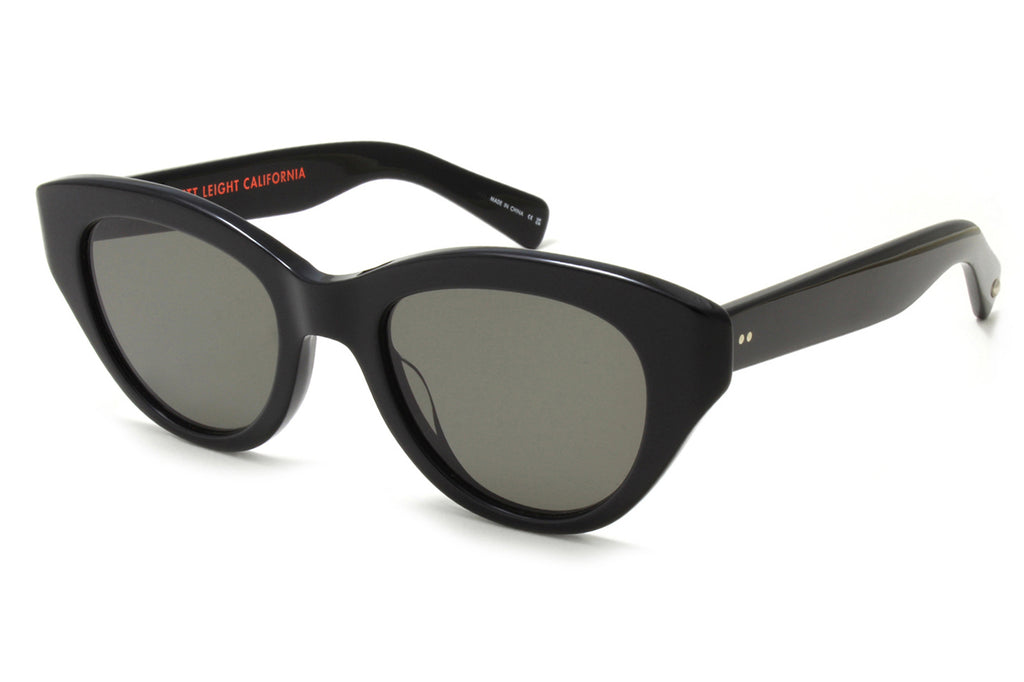 Garrett Leight - Dottie Sunglasses Bio Black with Semi-Flat Grey Lenses