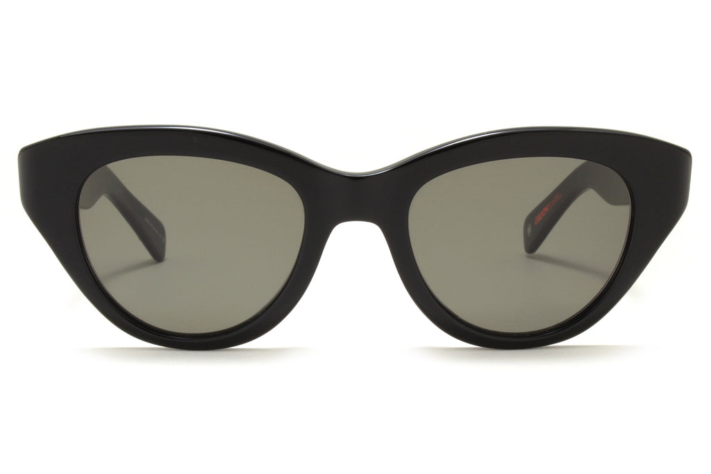 Garrett Leight - Dottie Sunglasses Bio Black with Semi-Flat Grey Lenses