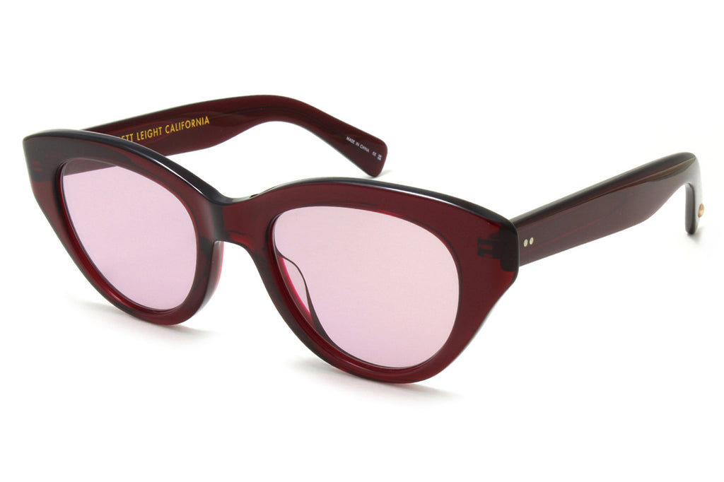 Garrett Leight - Dottie Sunglasses Merlot with Semi-Flat Plum Lenses