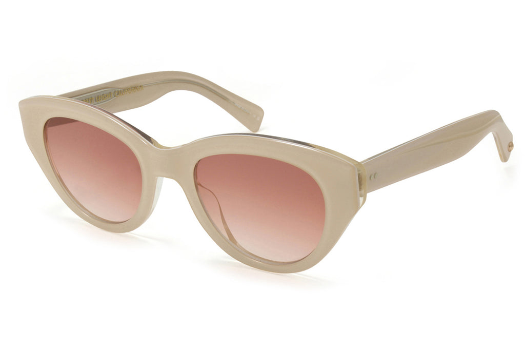Garrett Leight - Dottie Sunglasses Peony with Semi-Flat Red Haze Lenses