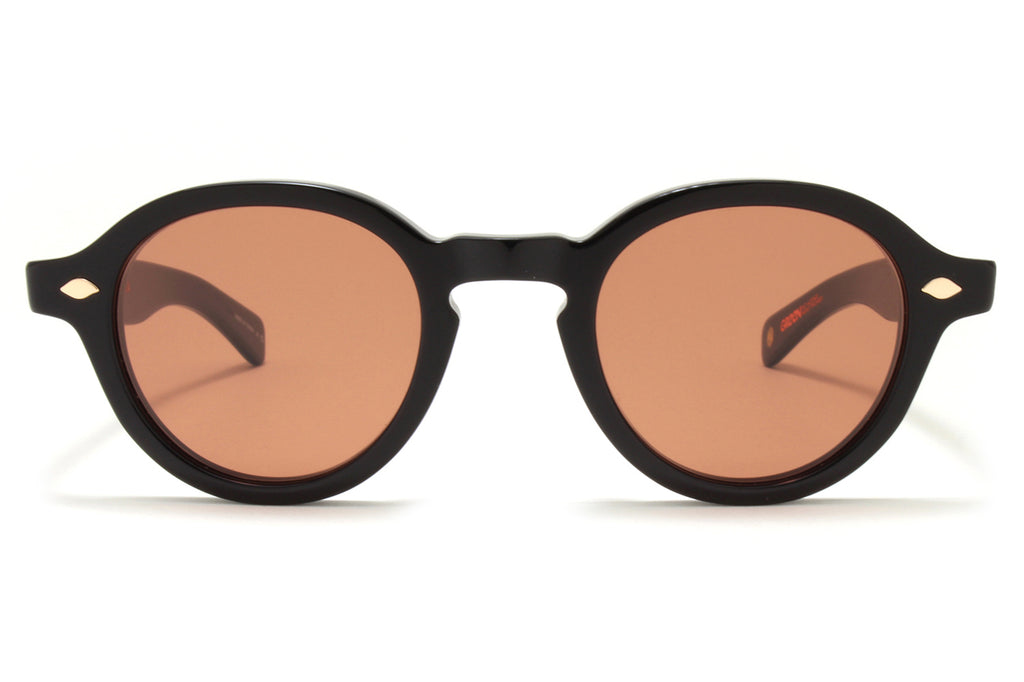 Garrett Leight - Flipper Sunglasses Bio Black with Semi-Flat Pure Rosewood Lenses