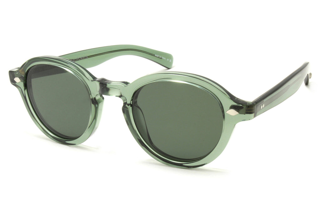Garrett Leight - Flipper Sunglasses Juniper with Semi-Flat Pure G15 Lenses