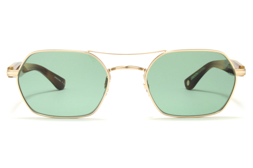 Garrett Leight - Goldie Sunglasses Gold-Bio Blonde Tortoise with Palm Lenses