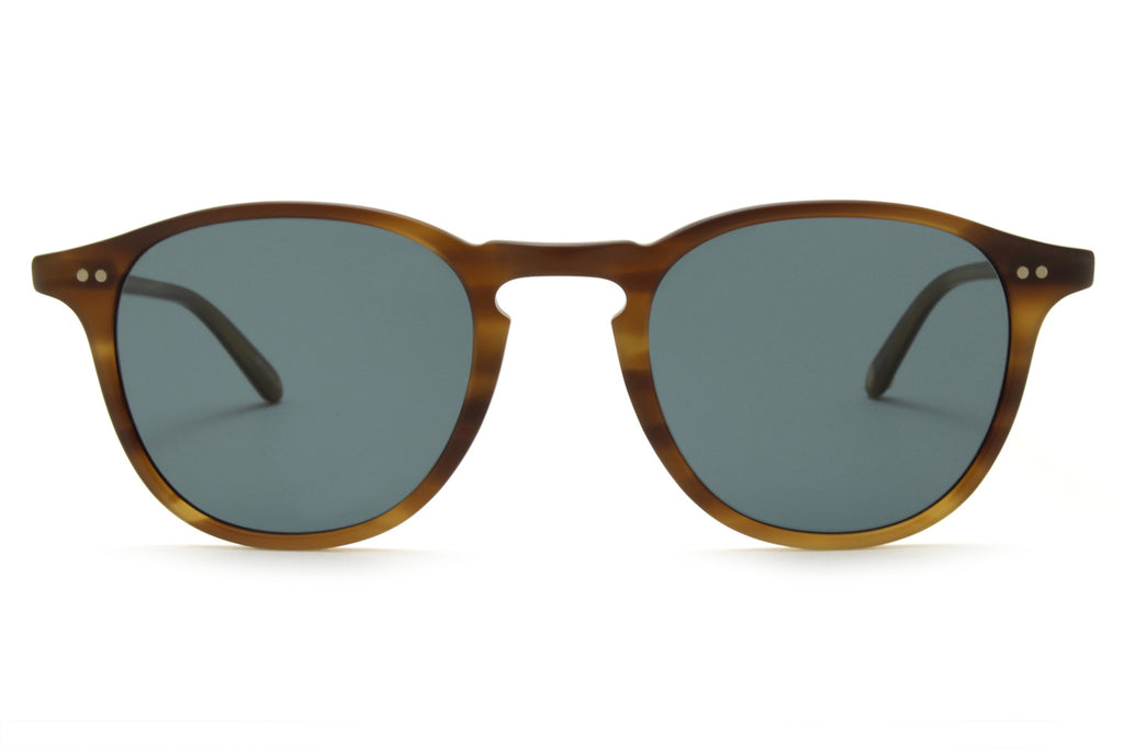 Garrett Leight® - Hampton Sunglasses Matte Saddle Tortoise with Semi-Flat Blue Smoke Lenses