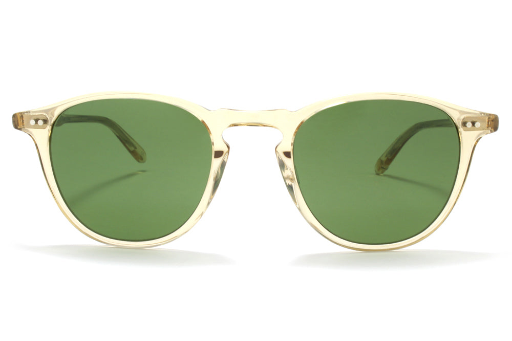 Garrett Leight® - Hampton Sunglasses Champagne with Pure Green Glass Lenses