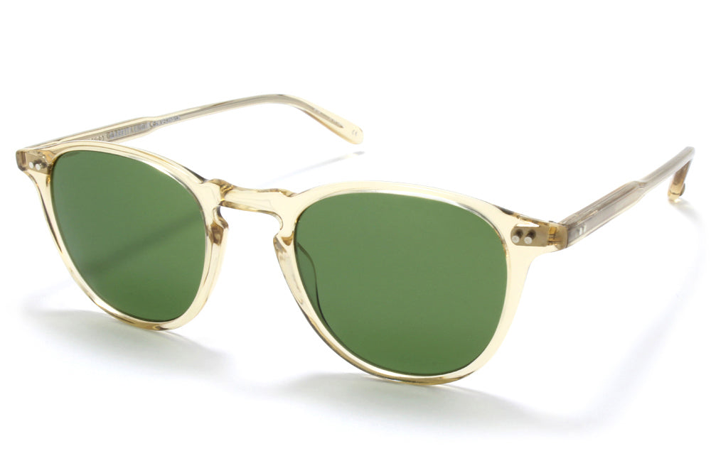 Garrett Leight® - Hampton Sunglasses Champagne with Pure Green Glass Lenses