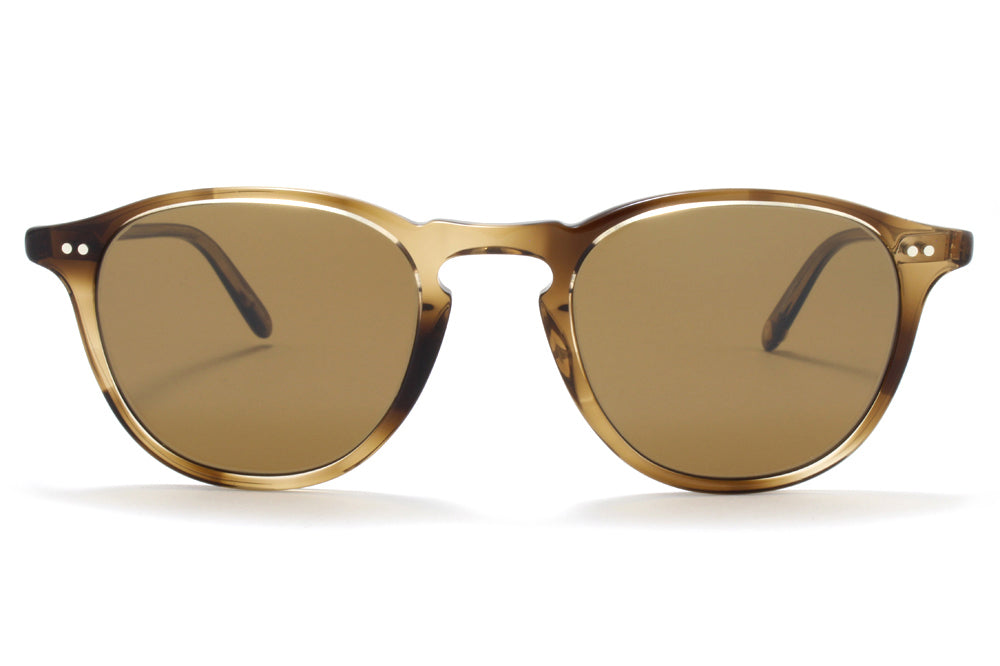 Garrett Leight® - Hampton Sunglasses Khaki Tortoise with Semi-Flat Pure Coffee Lenses