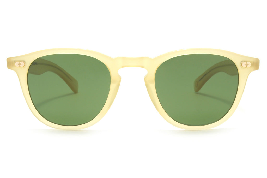 Garrett Leight - Hampton X Sunglasses Toffee with Pure Green Lenses