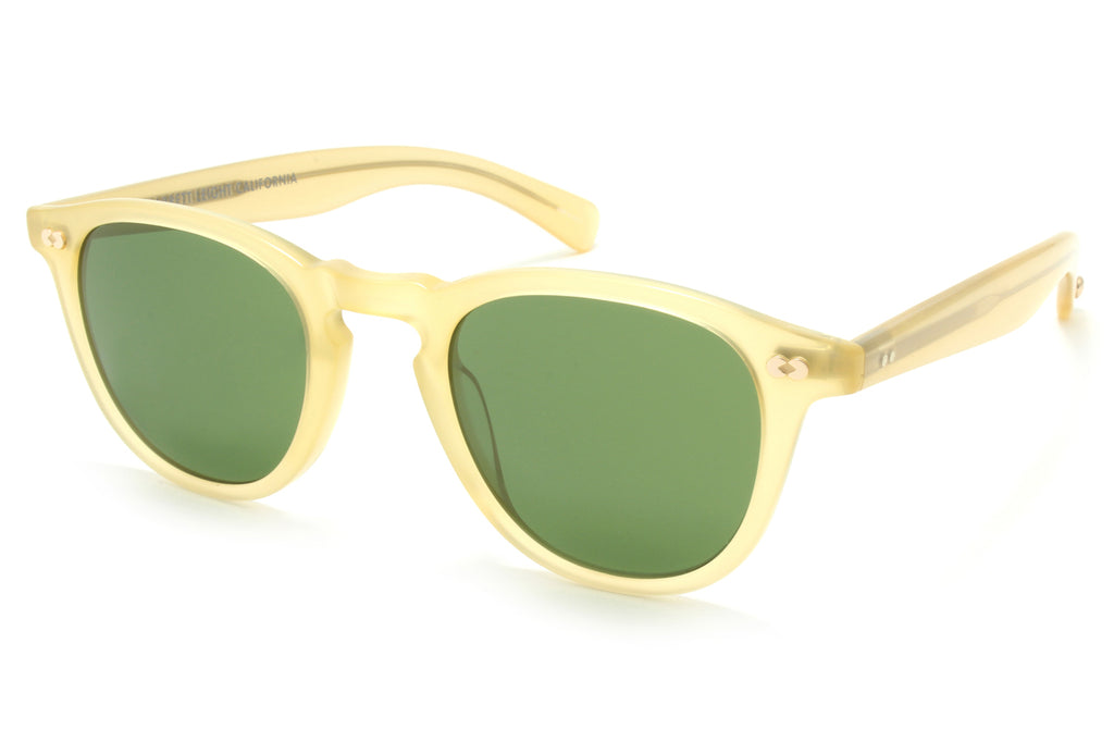 Garrett Leight - Hampton X Sunglasses Toffee with Pure Green Lenses