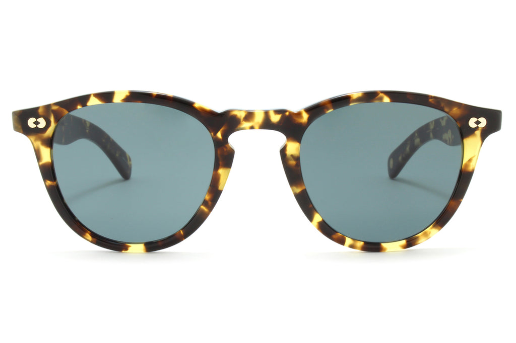 Garrett Leight - Hampton X Sunglasses Tuscan Tortoise with Blue Smoke Lenses