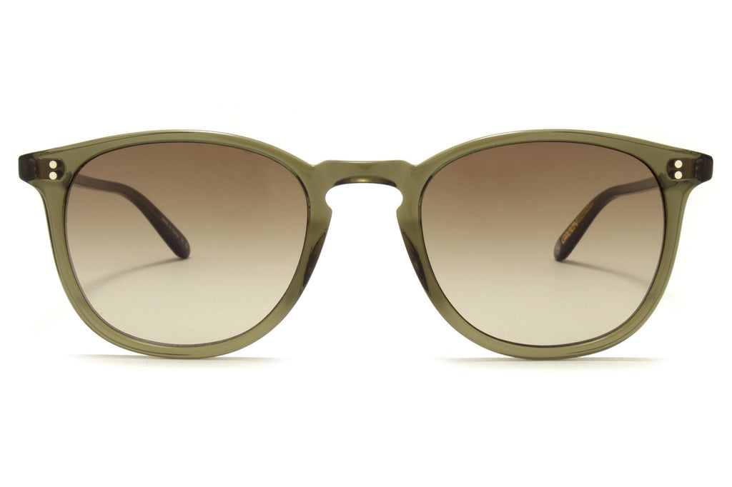 Garrett Leight - Kinney Sunglasses Bio Deep Olive with Bio Terra Lenses
