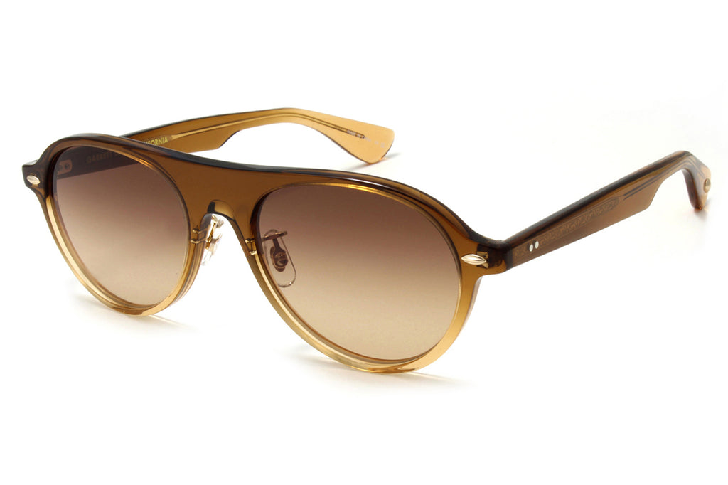 Garrett Leight - Lady Eckhart Sunglasses Golden Fade with California Dream Gradient Lenses