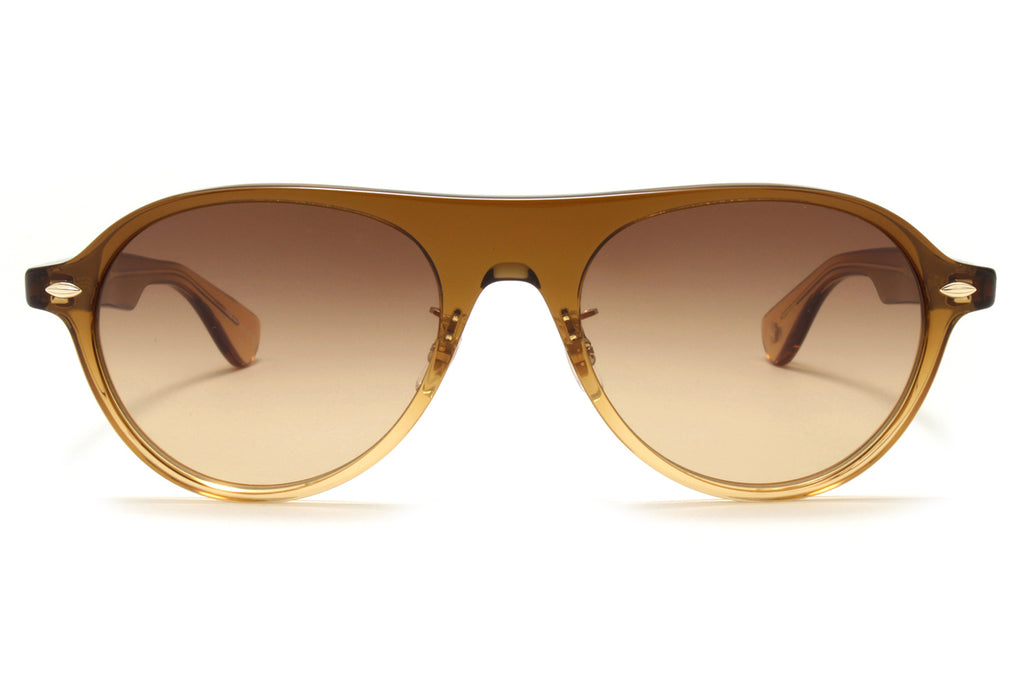 Garrett Leight - Lady Eckhart Sunglasses Golden Fade with California Dream Gradient Lenses