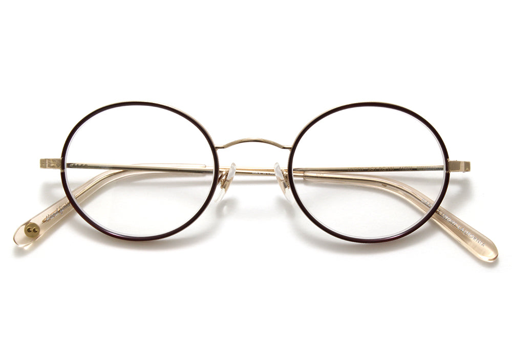Garrett Leight® - Linden Eyeglasses Burgundy-Rose Gold-Nude
