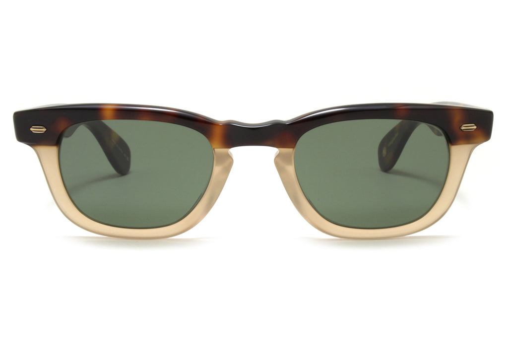 Garrett Leight - Lo-B Sunglasses Cappuccino with Pure G15 Lenses
