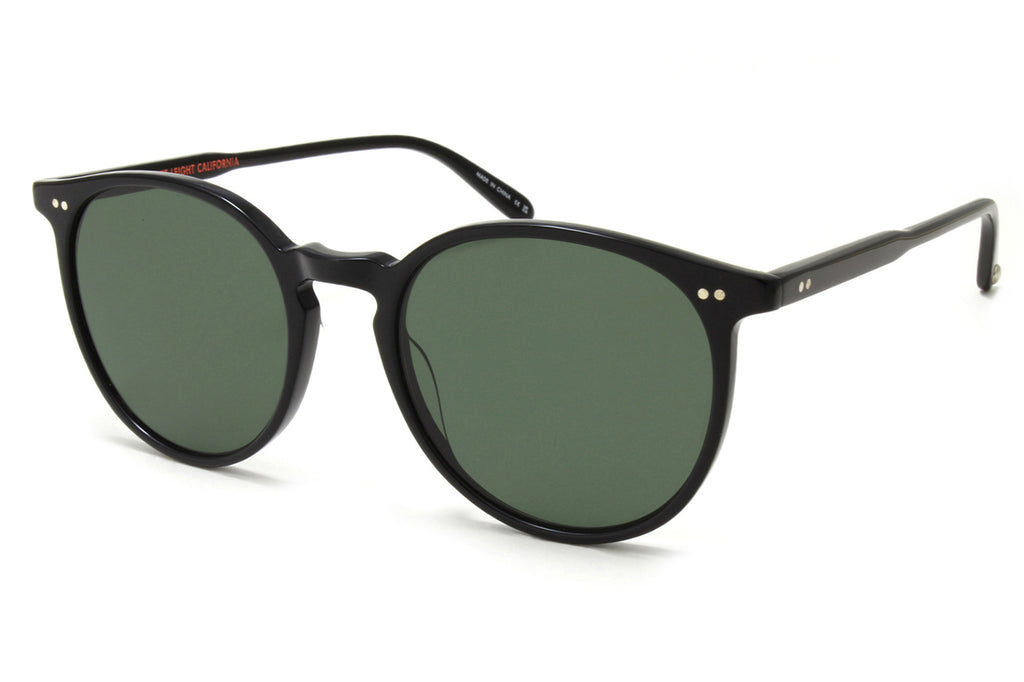 Garrett Leight - Morningside Sunglasses Bio Black with Bio Semi-Flat G15 Lenses