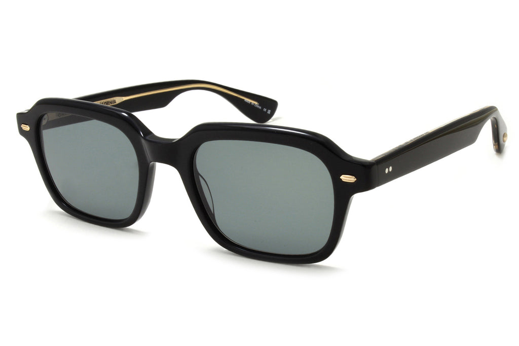 Garrett Leight - OG Freddy P Sunglasses Black with Valley View Green Lenses