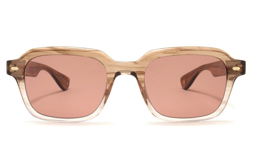 Garrett Leight - OG Freddy P Sunglasses Sandstorm with Bordeaux Lenses