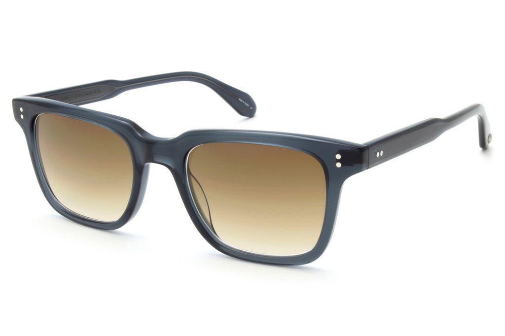 Garrett Leight - Palladium Sunglasses Navy with Pure Olive Gradient Lenses