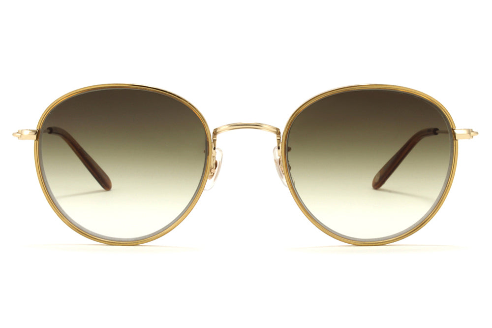 Garrett Leight - Paloma Sunglasses Champagne Gold-Demi Blonde with Semi-Flat Olive Gradient Lenses