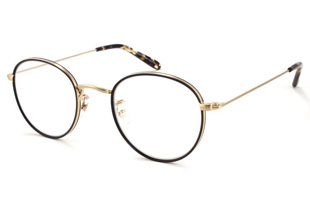 Garrett Leight - Paloma Eyeglasses Matte Black-Matte Gold-Oil