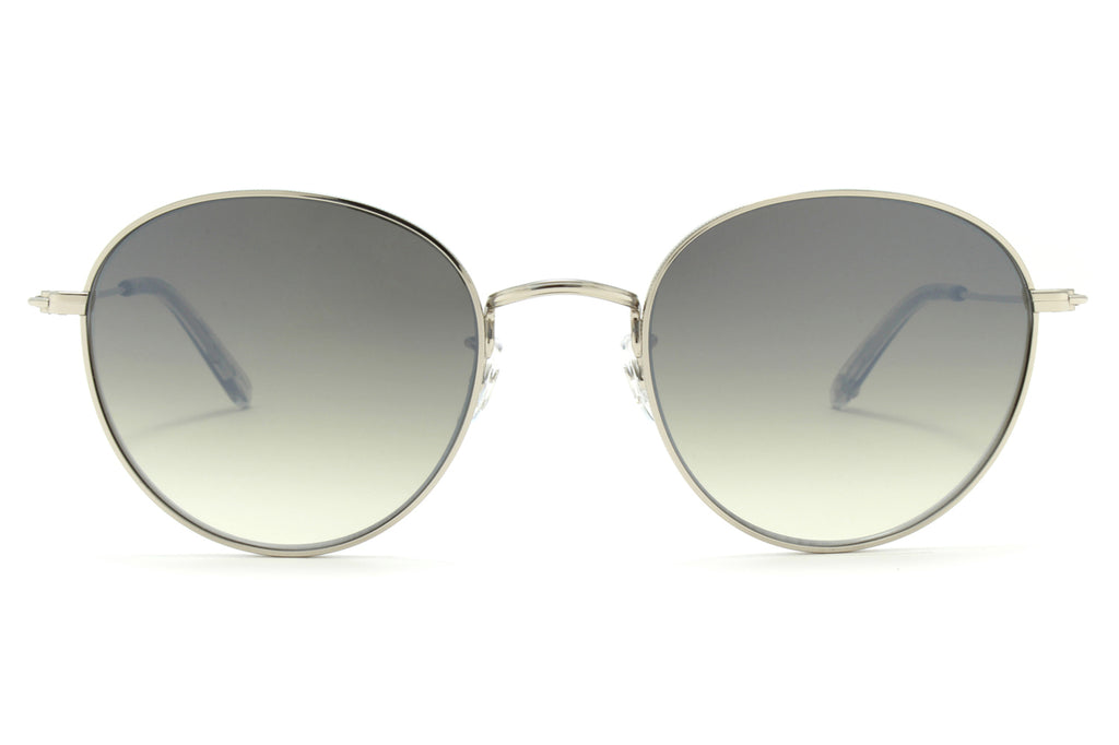 Garrett Leight - Paloma M Sunglasses Silver-LLG with Semi-Flat Olive Layered Mirror Lenses