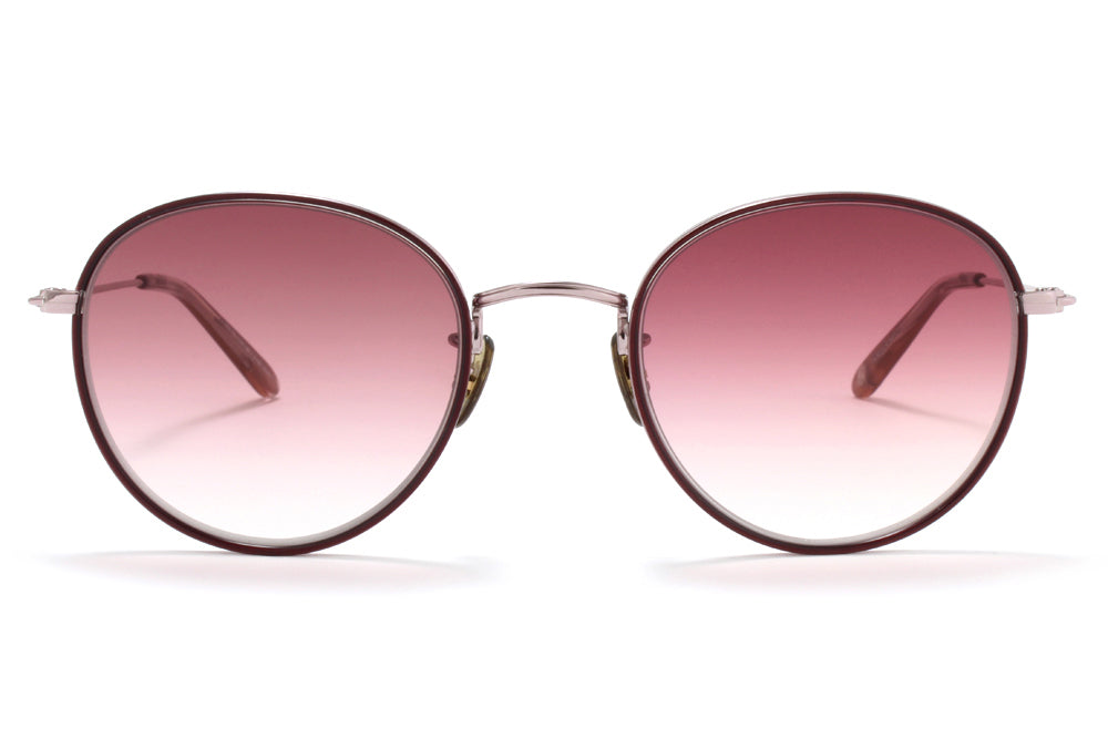 Garrett Leight® - Paloma Sunglasses Burgundy-Rose Gold with Semi-Flat Mulberry Gradient Lenses