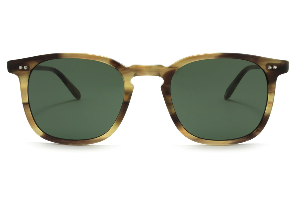 Garrett Leight - Ruskin Sunglasses Army Tortoise with G15 Lenses