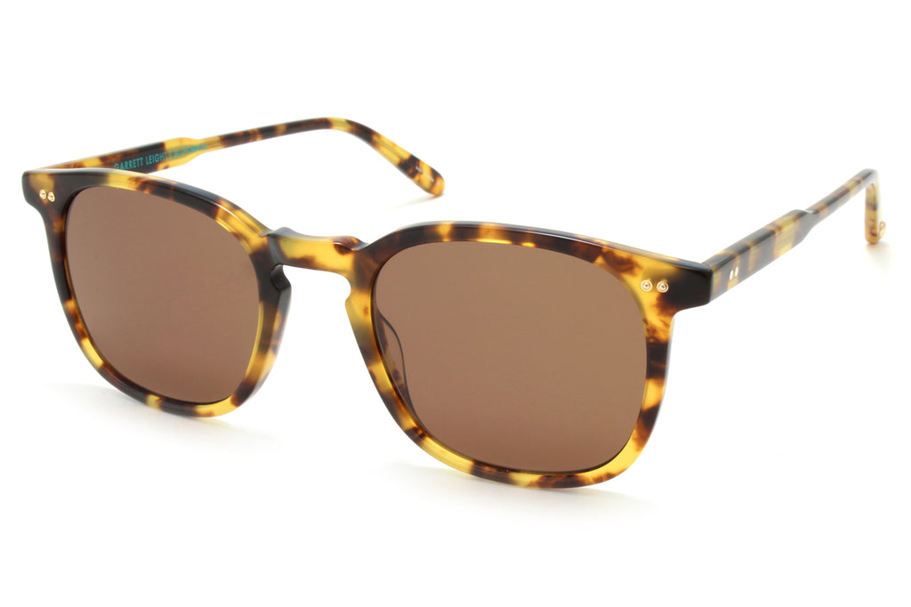 Garrett Leight - Ruskin Sunglasses Spotted Tortoise with Copper Lenses