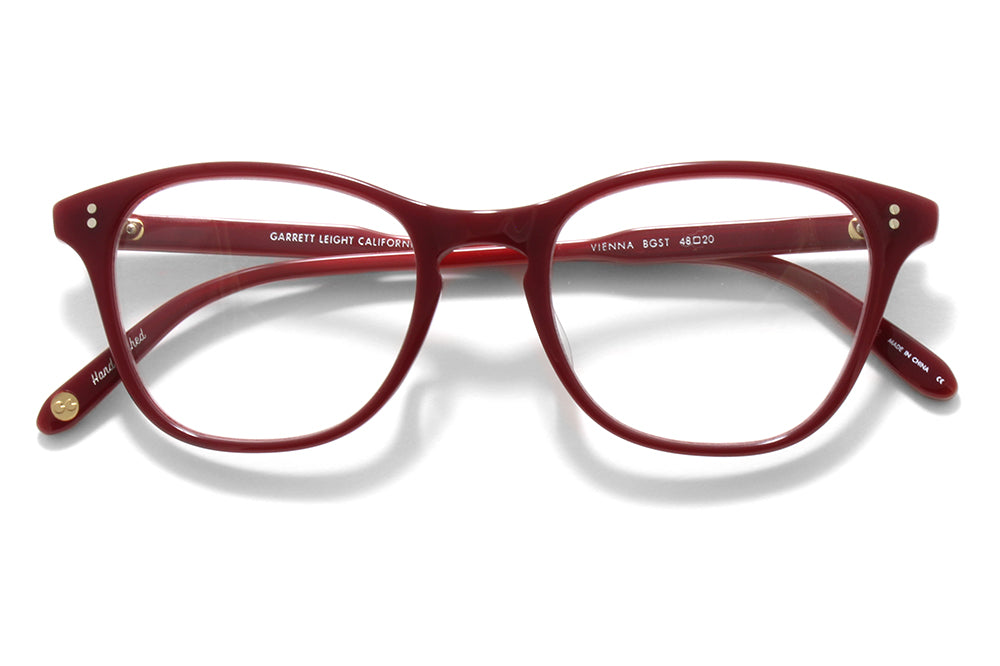 Garrett Leight® - Vienna Eyeglasses Burgundy Stripe