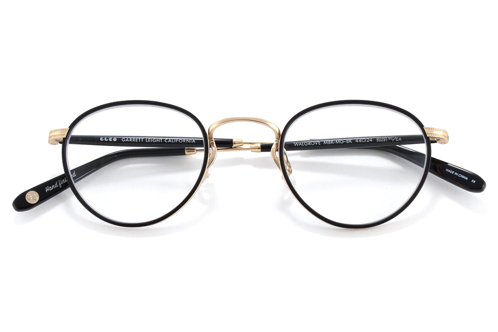 Garrett Leight - Walgrove Eyeglasses Matte Black-Matte Gold-Black